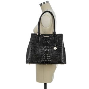 Gently used black Joan Brahmin tote.